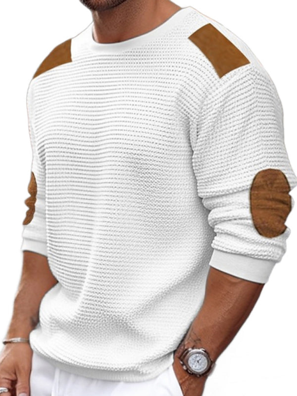 Men's casual pullover warm long sleeve sweater