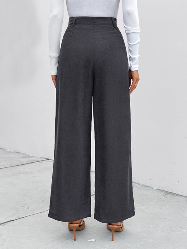 New Women's Corduroy Patch Pocket Pants