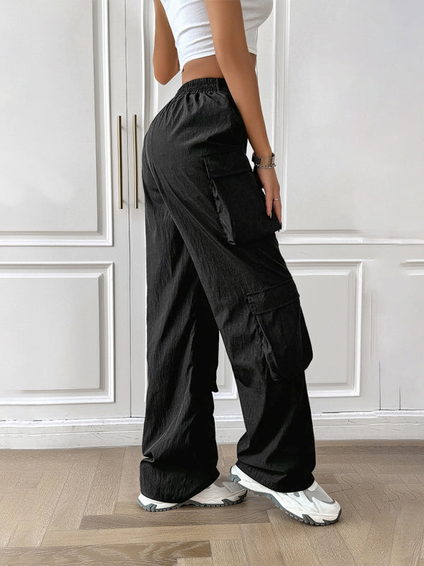 Women's new multi-pocket workwear sports trousers