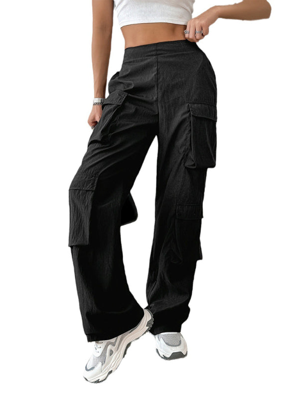 Women's new multi-pocket workwear sports trousers