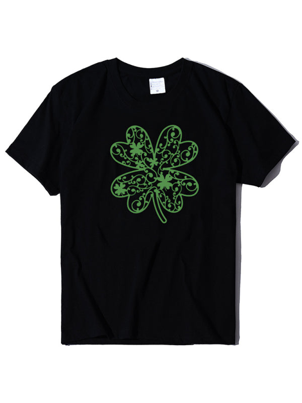 Women's New St. Patrick's Day Shamrock Short Sleeve T-Shirt