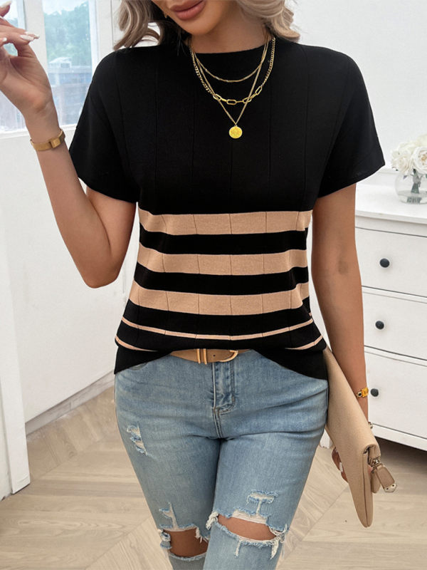 Women's Temperament Slim Striped Sweater