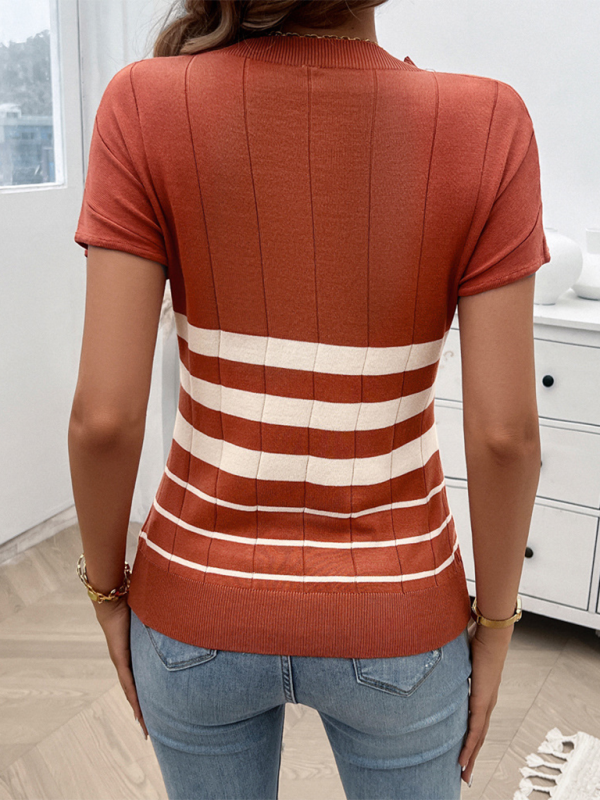 Women's Temperament Slim Striped Sweater